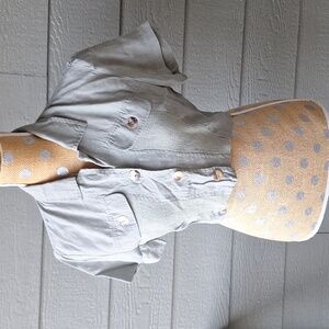 Vintage 80s Paquette Too! Petite by Byer California cropped buttondown